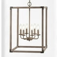 thumbnail image 5 of JONATHAN Y Magnolia 16.2" 6-Light Adjustable Iron Rustic Farmhouse LED Pendant, Brown, 5 of 8