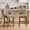 Khaki-C, variant on Daluvenix 26 Inch Counter Height Bar Stools Set of 2, Upholstered Barstools with Back, Solid Wood Legs, Chenille Wide Seat Upholstery Modern Counter Stools for Kitchen Island, Beige