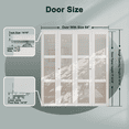 thumbnail image 3 of 64" X 80" 3-Lite Frosted Glass Finished Surface Bi-Fold Door, 3 of 9