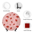 thumbnail image 4 of Honeii Cute Strawberry C Print Elegant Bone China Decorative Plate, Porcelain Plate,Art Crafts,Ceramic Ornaments for Home Office Wall Decor-7in, 4 of 6