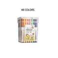 thumbnail image 3 of Cheapark Roller Pen Liquid Ink Marker Pen Art Writing Marking Use Back to School 12 24 48 Color Set Smooth Writing Stationery Tool, 3 of 6
