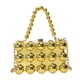 thumbnail image 2 of Bolso de mano para mujer con cadena y correa para el hombro, moderno bolso de viaje para vacaciones Dorado, 2 of 7