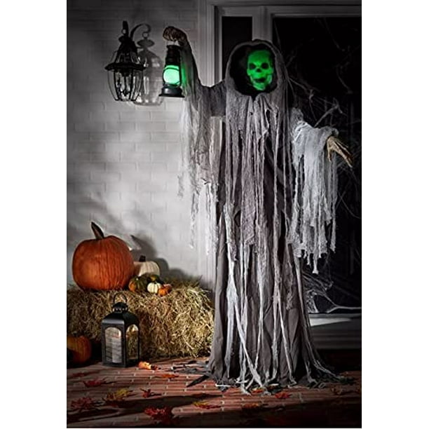 Halloween Outdoor Decor 76 inch Animated Cemetery Phantom - Walmart.com