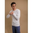thumbnail image 2 of Men's Cottonique M17772 Latex Free Organic Cotton Ribbed T-Shirt (Natural 2XL), 2 of 5