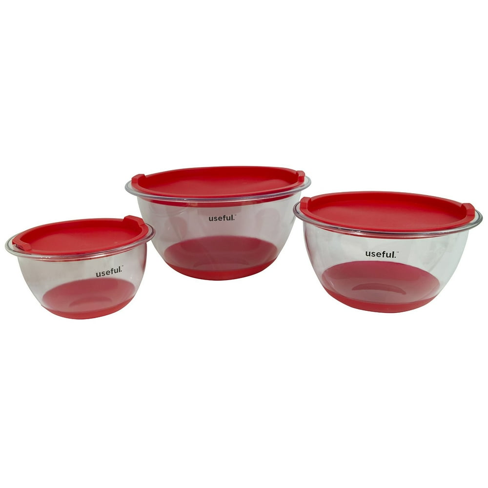 non skid mixing bowls with lids