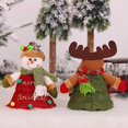 thumbnail image 3 of Bolsa de regalo de Papá Noel para Navidad, copo de nieve crujiente con cordón, decoraciones navideñas para el hogar, regalos de Año Nuevo 2023, 2024, 3 of 4