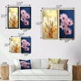 thumbnail image 4 of Designart "Delicate Spring Blossoming in Meadows" Feathers Framed Wall Art Set Of 2 - Modern White Framed Wall Art Set Of 2, 4 of 6