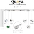 thumbnail image 4 of QUOYA QL600 Rail de Rideau Électrique Intelligent, Moteur Motorisé, Longueur de Rail Réglable, compatible avec Alexa, google, Siri, Apple Watch, 4 of 4