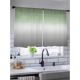 thumbnail image 2 of Sheer Curtains 2 Panels Set, Sage Green and Grey Ombre Color Gradient Window Sheer Curtains for Living Room/Bedroom, Light Filtering Rod Pocket Voile Drapes, 52" W x 54" L, 2 of 7