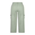 thumbnail image 4 of Enjoytime Cargo Capris for Women Summer Casual High Waisted Capri Lightweight Travel Hiking Cropped Pants, 4 of 8