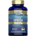 thumbnail image 2 of Norwegian Gold Critical Omega-3 Fish Oil | 60 Fish Gelatin Softgels | by Renew Life, 2 of 8