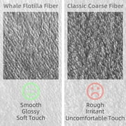 Whale Flotilla Flannel Fleece 90x66 Inch Twin-XL Size Blanket for Bed, Soft Fluffy Velvet Bedspread Coverlet with Decorative Vintage Pattern for All Season, Warm and Lightweight, Champagne