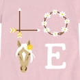 thumbnail image 3 of Instant Message - Love Horse Head - Youth Girls Fitted Short Sleeve T-Shirt, 3 of 6