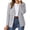 Gray, variant on Women's Casual Blazer Long Sleeve Solid Crew Neck Button Lightweight Slim Fit Work Jacket for Spring Fall Autumn Pink XXL
