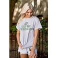 thumbnail image 4 of Funny St Patricks Kiss Me Not Irish Women's Graphic T Shirt Tees Brisco Brands S, 4 of 6