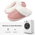 thumbnail image 3 of Barerun Winter Fuzzy House Slippers Plush Faux Fur Fluffy Flats Slippers Warm Memory Foam Slide Shoes for Women, 3 of 7