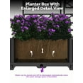 thumbnail image 3 of Garvee Jardinière Surélevée 3 Pcs avec Treillis, Bac à Plantes, Jardinière Extérieure avec Écran d'Intimité, Noir, 3 of 7