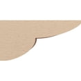 thumbnail image 3 of 6"W x 12"D x 6"H Wide Crestline Rough Cedar Woodgrain TimberThane Corbel, Primed Tan, 3 of 6