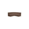 thumbnail image 3 of Meridian Furniture Arc Brown Vegan Leather Modular Sectional, 3 of 12