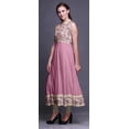 thumbnail image 3 of Bimba Robe Anarkali à Col Mandarin Imprimé Floral Rose Clair pour Femmes Kurta Ethnique Indienne TTG, 3 of 6