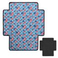 thumbnail image 2 of ZIATUBLES Light Blue American Flag Heart Print Recliner Chair Cover, Quilted Polyester Furniture Protector with Anti-Slip Silicone Dots, Washable Pet Friendly Seat Cushion Slipcover for Living Room, 2 of 8