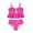 Red, variant on Girl Swimsuit Adjustable Strap Ruffled Swimsuits Girls 2 Piece Bikini Sets Girl Swimsuit Size 5-6 Years