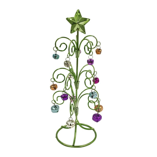Fuieoe Home Decor Tabletop Metal Christmas Tree Wrought Iron Ornament