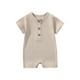 Birdeem Toddler Baby Girls Boys Short Sleeve Solid Color T-Shirt Jumpsuit Romper - image 1 of 7