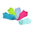 thumbnail image 1 of 5 Pairs of Women Ankle Socks Low Cut Sock Short No Show Socks Random Color (Dots Pattern), 1 of 8