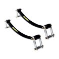 thumbnail image 1 of Super Springs Helper Spring Kit SSA47 Leaf Spring Design; Rear; Steel; With 2 Springs and 4 Shackles; With Mounting Pads, 1 of 8