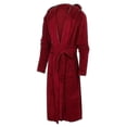 thumbnail image 2 of Venta de liquidación Hombre de franela con capucha, Bata gruesa y cálida, Kimono extra largo de bata de baño, 2 of 3
