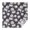 Dark Blue White, variant on Gray White Flower Pattern Square Tablecloth,Waterproof Square Table Cover,Wipeable Spillproof Washable Table Cover for Home Kitchen Party Decor 42"X42"(107x107cm)