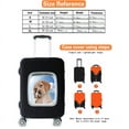 thumbnail image 3 of Animal Series Printed Pattern Travel Essentials Bag with 18-32 Inch Capacity Travel Accessories Trolley Case Protective Cover Black M, 3 of 6