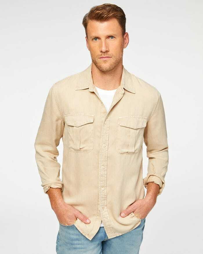 7 For All Mankind Men's Long Sleeve 