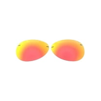 Walleva Fire Red Polarized Replacement Lenses for Maui Jim Sugar Beach Sunglasses