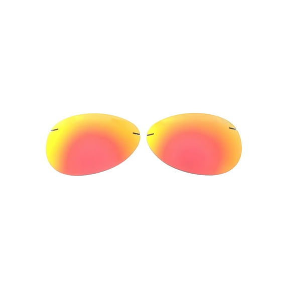 Walleva Fire Red Polarized Replacement Lenses for Maui Jim Sugar Beach Sunglasses