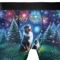 thumbnail image 4 of Happy New Year Australian Shepherd Family Cheer Winter Midnight Firework All Over Print Boxer Briefs Underwear for Men Dad Aussie Dog Lover Gifts - 02025, 4 of 6