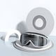 thumbnail image 3 of Gafas de natación - Sin fugas, totalmente antivaho, bucles oculares de silicona 3D, para mujeres hombres jóvenes natación buceo, 3 of 3