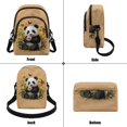 thumbnail image 7 of TSOVTHRID Panda Daisy Butterfly Beige Print Small Crossbody Bags for Women Trendy Cell Phone Purse Wallet Cell Phone Crossbody Purse with Zipper Closure, 7 of 7