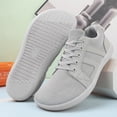 thumbnail image 4 of XIMIN Men's Mesh Wide Toe Barefoot Sneakers Fashion Lightweight Breathable Lace Up Walking Shoes Zero Drop for Gym Driving Office Minimalist Footwear, 4 of 5