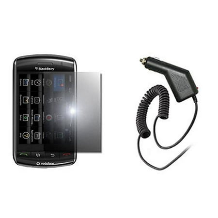 - Blackberry Storm 9500 / 9530 Mirrored Premium LCD Screen Protector + Rapid Charging Car Charger