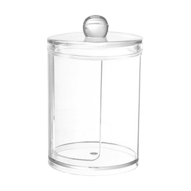 Portaalmohadillas De Algodón Tarro Transparente De Algodón Para Guardar Maquillaje Organizador Para El Baño Y El Tocador