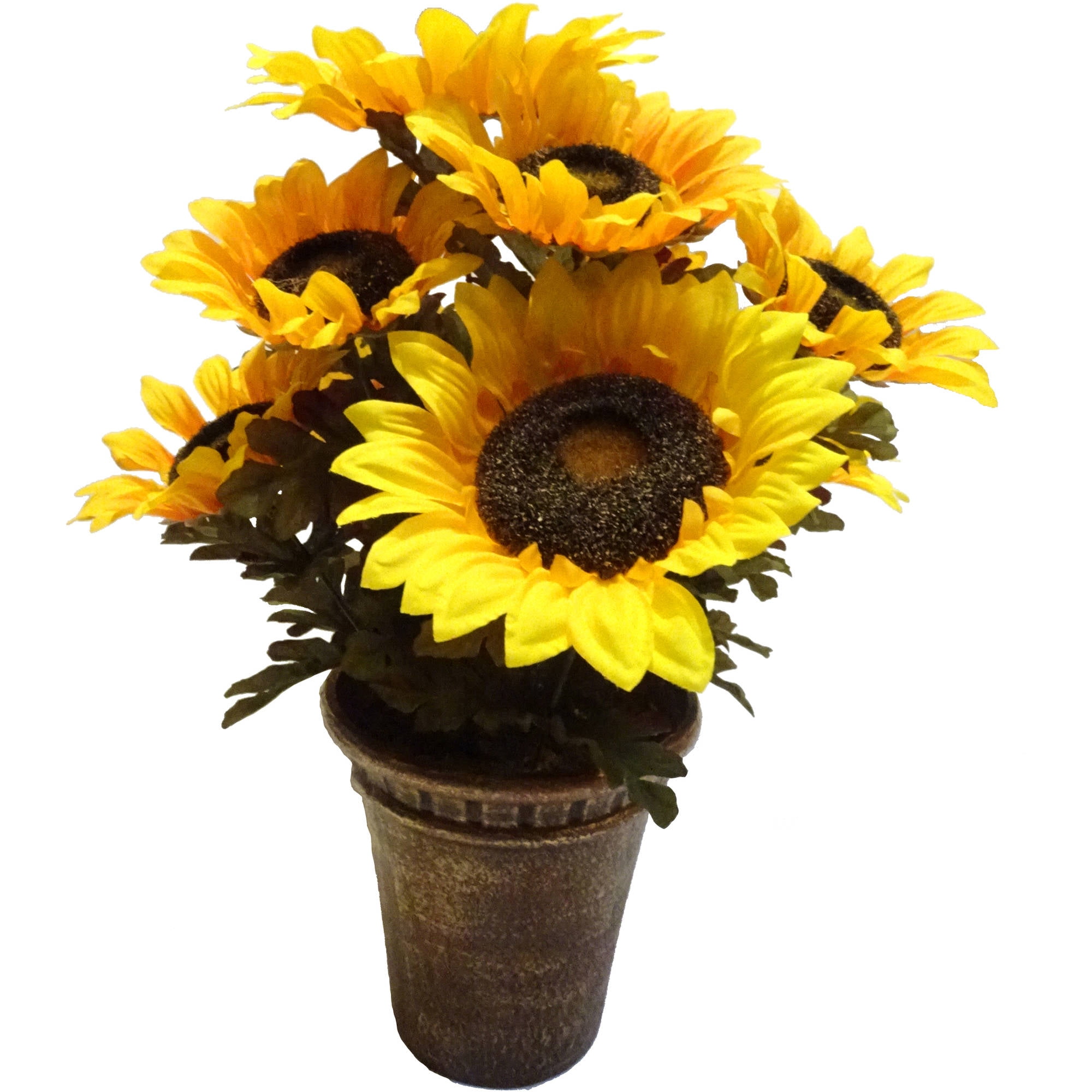 Yellow Sunflower Pot