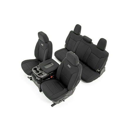 Rough Country F&R Neoprene Seat Covers for 19-21 Chevy Silverado 1500 - 91036