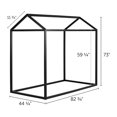 thumbnail image 4 of Maison lit en bois Simple, fini Noir solide, collection Sweedi de Meubles South Shore, 4 of 8