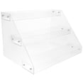 thumbnail image 4 of KAKOWELY Acrylic Shelves Acrylic Display Riser Multi-functional Desktop Beverage Storage Shelf Stand Drinks Organizer13.58"X9.25"X8.66", 4 of 4