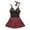 Black, variant on Bodysuit Lingerie Sets for Women, Lace Deep V-Neck with Plaid Skirt, Sleeveless Two-Piece Lingerie Set, Soft Stretch Polyester Spandex Blend for Romantic Date Nights and Special Occasions