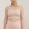 thumbnail image 5 of HAPIMO Women High Support Sports Bra Adjustable Straps U Neckline Moisture Wicking Fabric For Workout And Training Pink M, 5 of 6