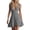 Gray, variant on Deep V Neck Dresses for Women Plus Size Summer Flowy Short Dress Sleeveless Ruffle Hem Sundresses Beach Vacation Outfits