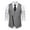 Gray, variant on Mens Vests Casual Qiggri Men Solid Fashion Retro Zipper V-Neck Wedding Sleeveless Tanks Blouse Suit Vest For Men